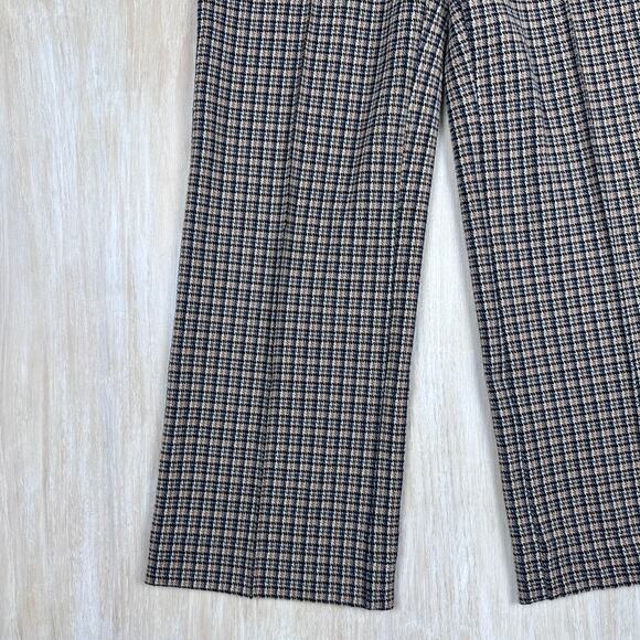 Lysse Livia Boston Glen Plaid High Waisted Preppy Cropped Pull On Pants Medium - Picture 4 of 16